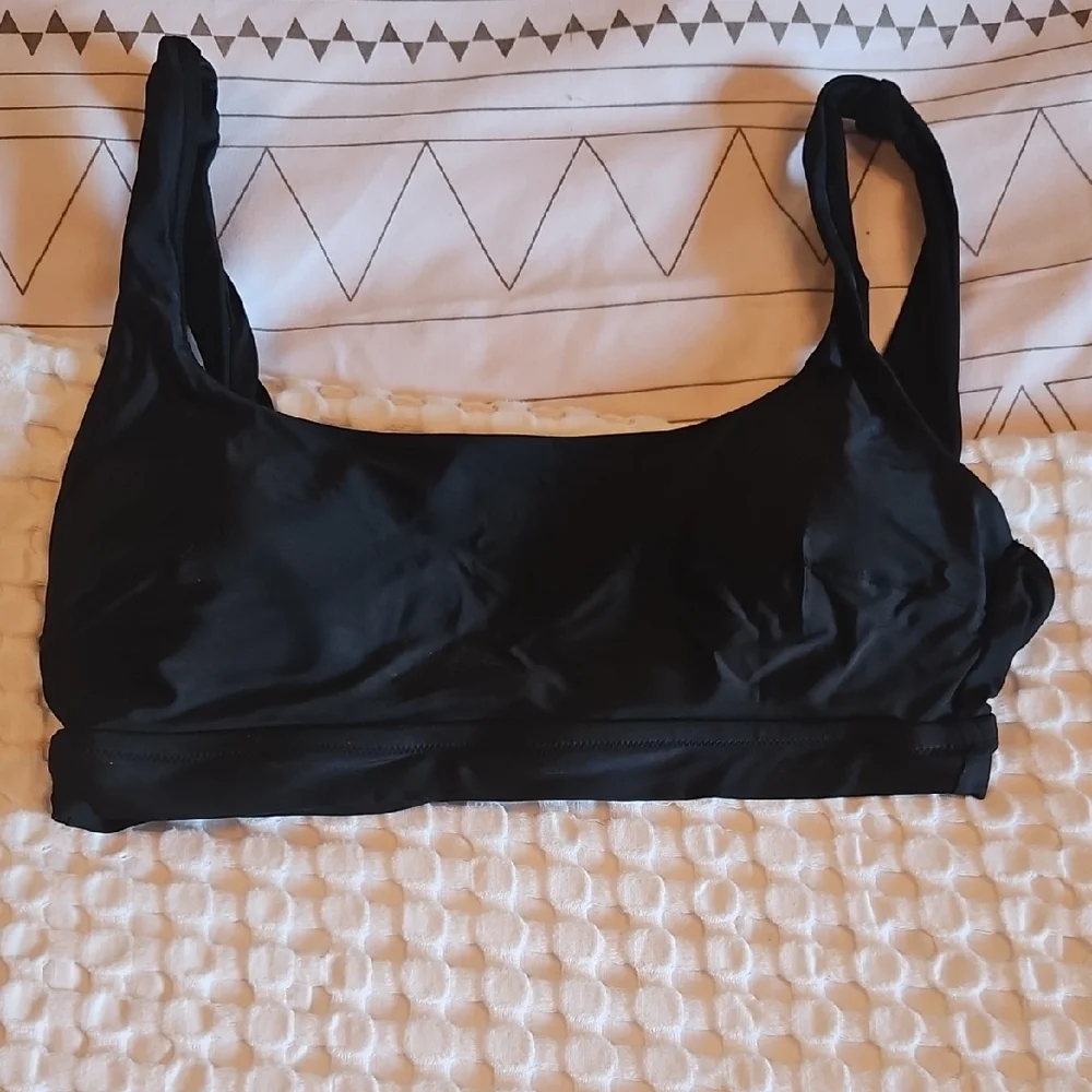 Women's Black Bikini Top Lg - Picture 1 of 3